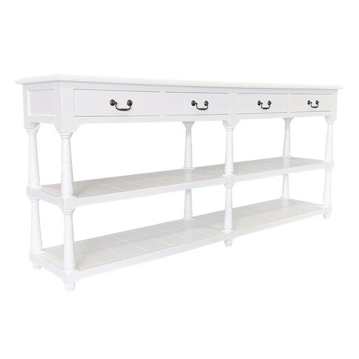 Picture of Brooklyn Wooden 4 Drawer Console Table White Wash Jac Home Living Picture of Brooklyn Wooden 4 Drawer Console Table White Wash Jac Home Living