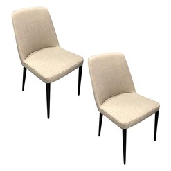 Picture of Browne Set of 2 Dining Chairs Cream Living by Design