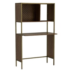 Picture of Browning Brass Study Desk Metal Boston Cherry Iniko