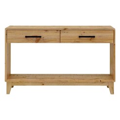Picture of Buckhurst Timber Console Table Pine Natural Beaumont & Braddock