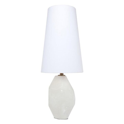 Picture of Budapest Alabaster Table Lamp in White by CAFE Lighting & Living