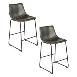 Picture of Burnett Set of 2 Bar Stools Metal Assorted Living by Design