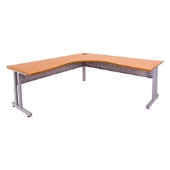 Picture of C Leg Corner Desk Melamine Assorted Rapidline