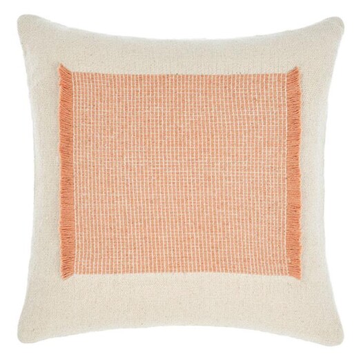 Picture of Cadiza Fringed Cushion in Orange by Linen House Picture of Cadiza Fringed Cushion in Orange by Linen House