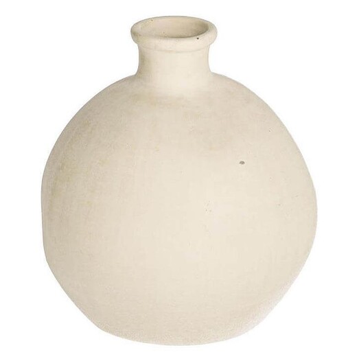 Picture of Caetana Round Ceramic Vase in White by Vida & Co. Picture of Caetana Round Ceramic Vase in White by Vida & Co.