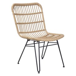 Picture of Cairns Outdoor Dining Chair Wicker Light Bamboo Hartman