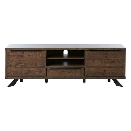 Picture of Caleb Oak Entertainment unit in Black/Brown by Iniko