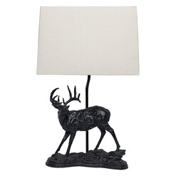 Picture of Calgary Deer Table Lamp in Black by CAFE Lighting & Living