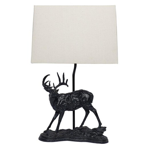 Picture of Calgary Deer Table Lamp in Black by CAFE Lighting & Living
