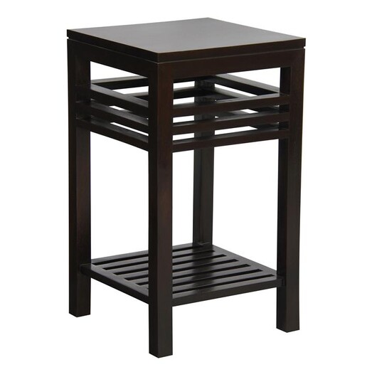 Picture of Caliope Mahogany Side Table in Chocolate by Kayu Estate