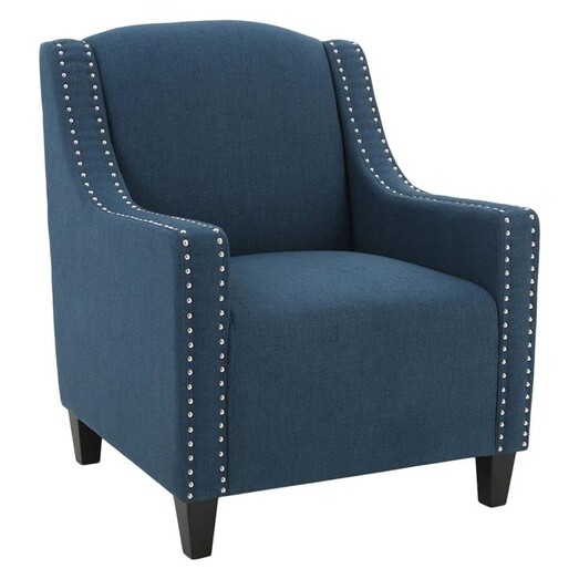 Picture of Camden Armchair, Dark Blue Fabric SkyBlue