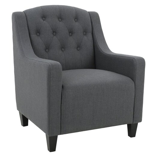 Picture of Canberra Armchair, Dark Grey Fabric SkyBlue