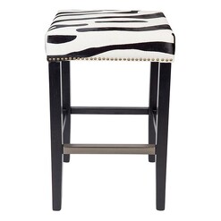 Picture of Canyon Bar Stool Leather Black CAFE Lighting & Living