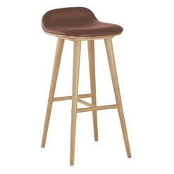 Picture of Capa Bar Stool, Oak/Tan Leather Life Interiors