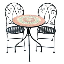 Picture of Capri Mosaic Patio Outdoor Dining Set Metal The Complete Garden