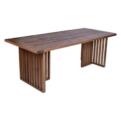 Picture of Capri Wooden Dining Table Fir Natural Brown Alliance Furniture