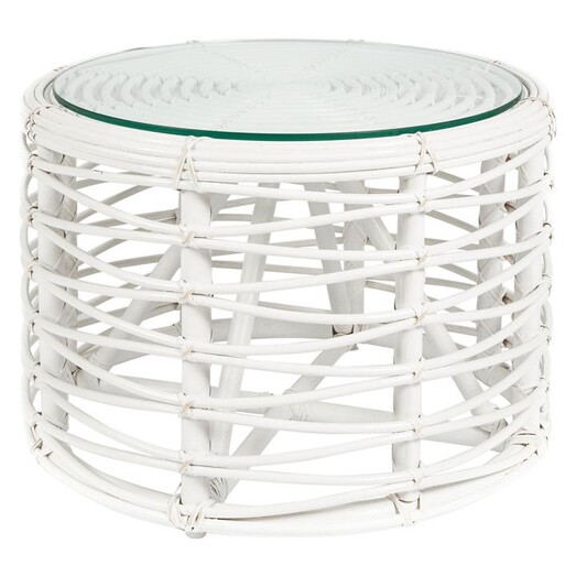 Picture of Caracas White Coffee Table Rattan Casa Uno