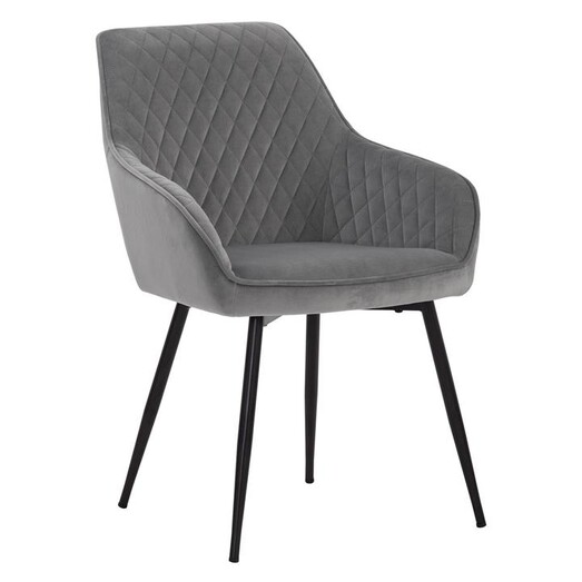 Picture of Carey Fabric Dining Chair Grey/Black Iniko