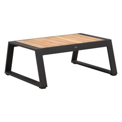 Picture of Caribbean Teak Outdoor Coffee Table Metal Charcoal Indosoul