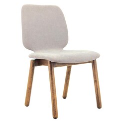 Picture of Carliah Dining Chair, Light Grey/Cocoa Fabric Iniko