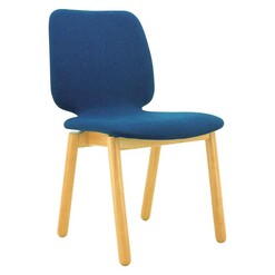 Picture of Carliah Dining Chair, Midnight Blue/Natural Fabric Iniko