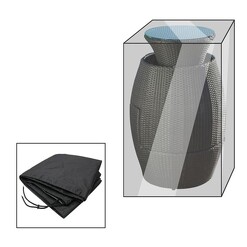 Picture of Carlton Outdoor Bar Table Cover in Black by Homeflex