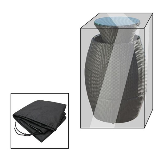 Picture of Carlton Outdoor Bar Table Cover in Black by Homeflex