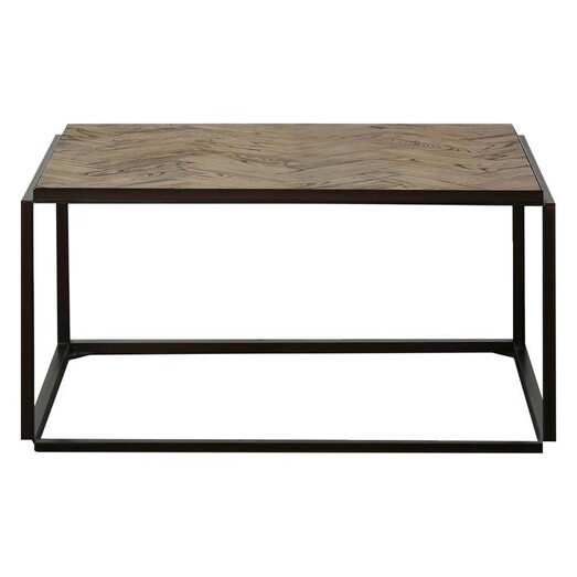Picture of Carmela Reclaimed Elm Coffee Table Plywood Timber/Black Castle Road Interiors