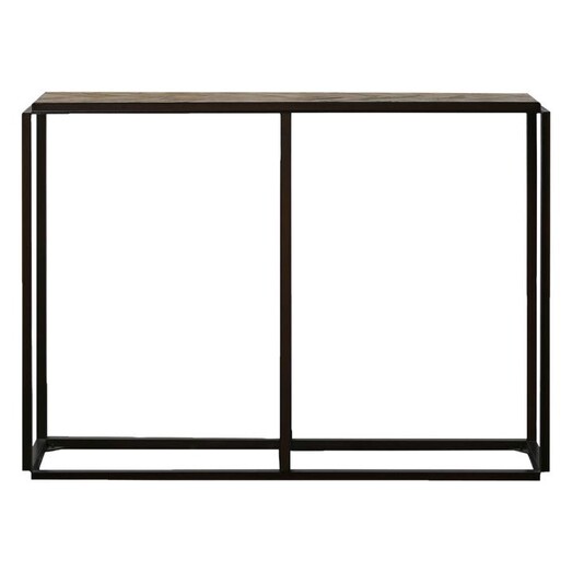 Picture of Carmela Reclaimed Elm Console Table Plywood Timber/Black Castle Road Interiors