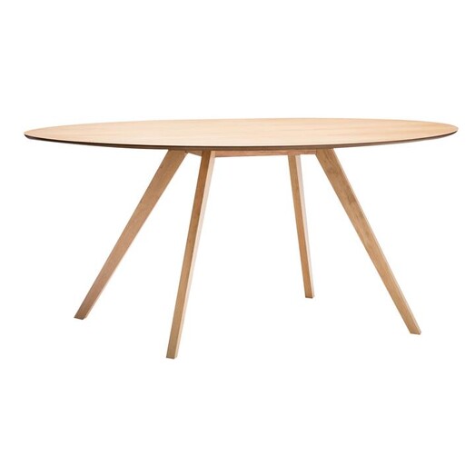 Picture of Carol Wooden Oval Dining Table in Oak by Eastern Warehouse