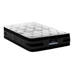 Picture of Carrie Euro Top Turnable Mattress Fabric White/Black/Dark Grey Giselle Bedding