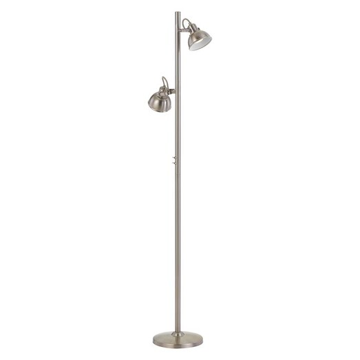 Picture of Carson 2-Light Floor Lamp in Silver by Telbix
