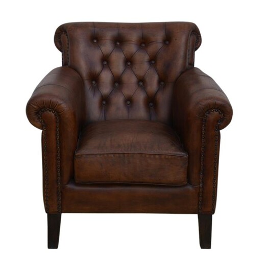 Picture of Carson Leather ArmChair Relaxing Accent Chair