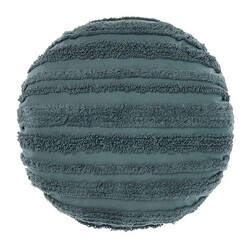 Picture of Carter Round Cotton Cushion in Blue Green by Linen House
