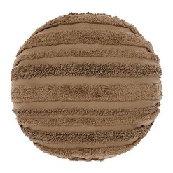 Picture of Carter Round Cotton Cushion in Dark Green by Linen House