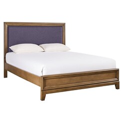 Picture of Carter Wooden Solid Timber Bed Frame Double Size - Charcoal & Brown