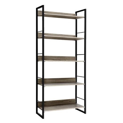 Picture of Carver 5-Shelf Display Unit MDF Oak/Black Resort Living