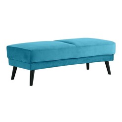 Picture of Caspian Velvet Ottoman Pastel Teal Regal Royal Design