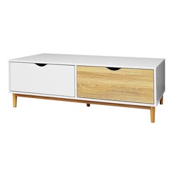 Picture of Cassina Coffee Table, White/Oak MDF HelloFurniture