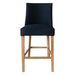 Picture of Catriona Bar Stool Fabric Navy/Natural Dasch Design