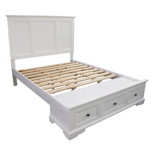 Picture of Catseye Acacia Storage Bed White/Black Dover Mason