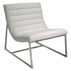 Picture of Caviar Sofa Chair, White Leather SkyBlue
