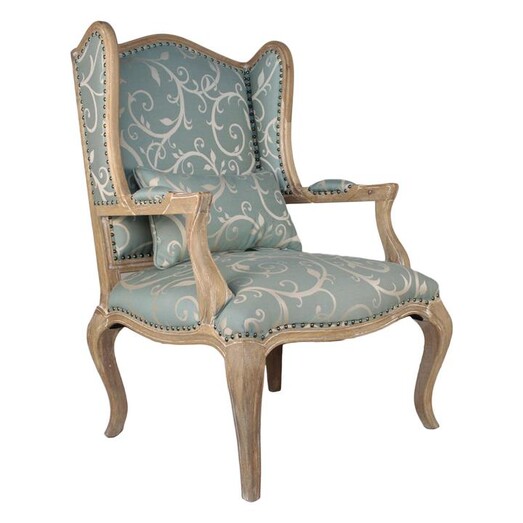 Picture of Cecily Armchair, Winged Fabric Blue Homeflex Picture of Cecily Armchair, Winged Fabric Blue Homeflex