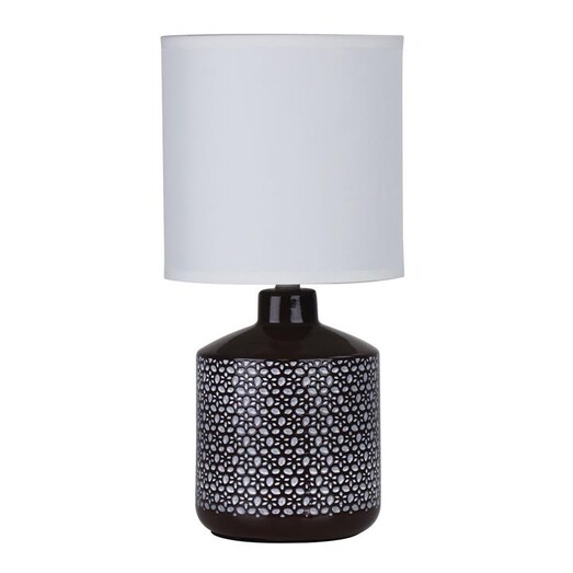 Picture of Celia Ceramic Table Lamp in Black by Oriel Lighting