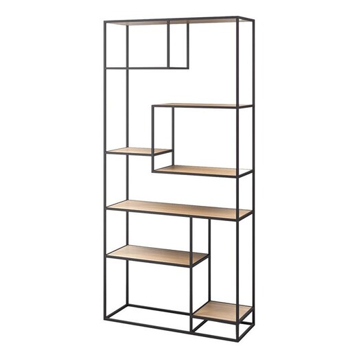Picture of Charity Shelving Unit Steel Natural/Black Living by Design