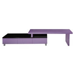 Picture of Charlene Purple & Black Entertainment Unit MDF Purple/Black Citron Life