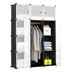 Picture of Charlton Storage Cabinet Metal Black/White Resort Living