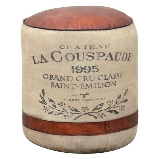 Picture of Chateau Ottoman in Brown by Phil Bee Interiors