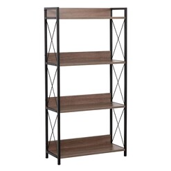 Picture of Chelsea 4-Tier Display Shelf Chipboard Black/Natural U.S Designs