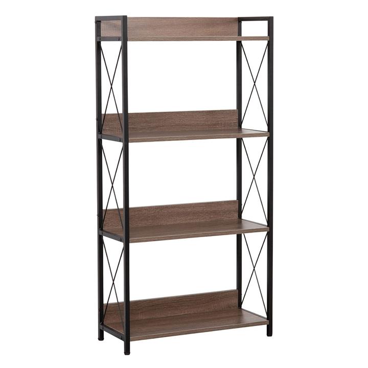 Picture of Chelsea 4-Tier Display Shelf Chipboard Black/Natural U.S Designs